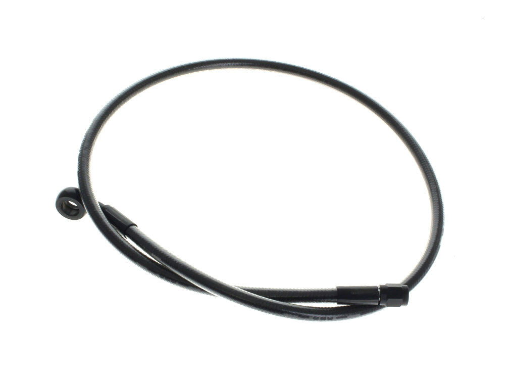 34in. Upper Front Brake Line with 7/16in. x 35 Degree Banjo - Black Pearl.