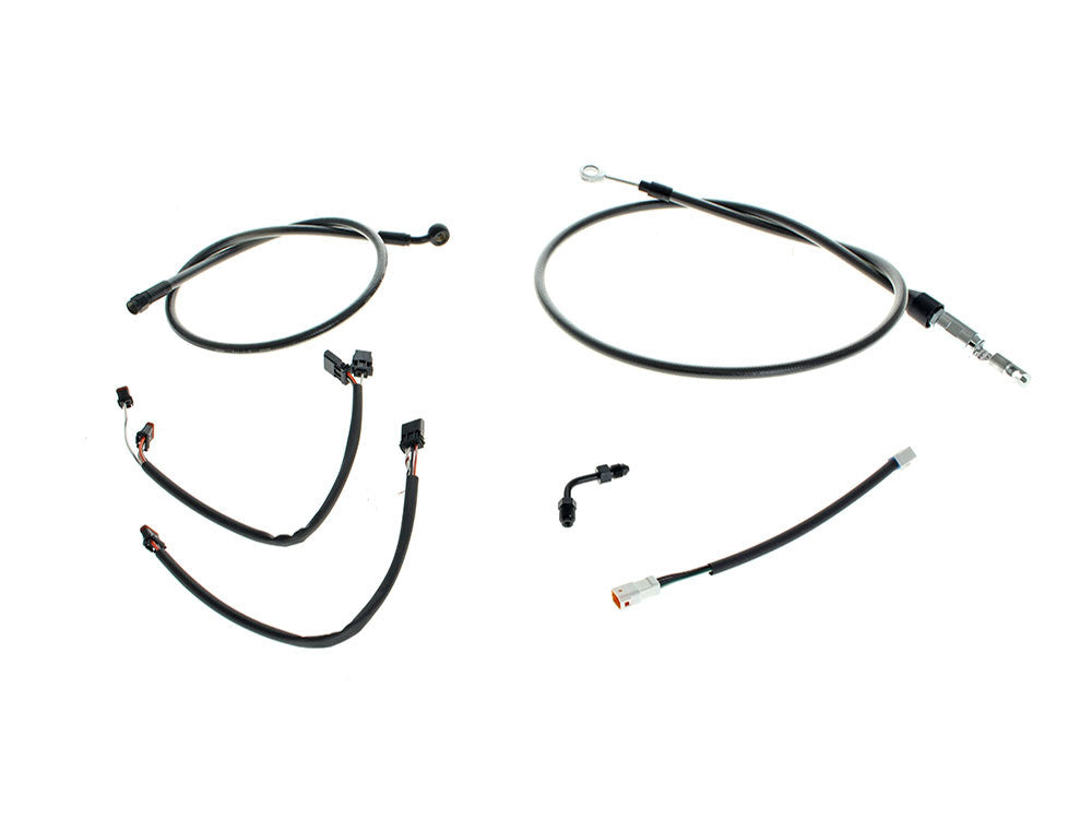 Black Pearl Cable Kit. Suits 16in. Ape Hangers on Breakout 2018-2024