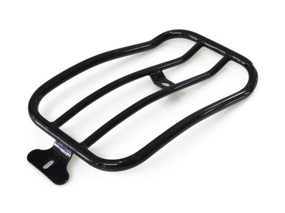Solo Seat Luggage Rack - Gloss Black. Fits FX Softail 2007-2015 & Cross Bones 2008-2011