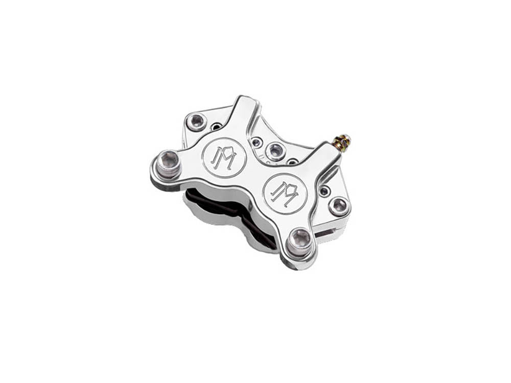 Universal 4 Piston Caliper - Chrome. Fits H-D with 11.5in. Disc Rotor.