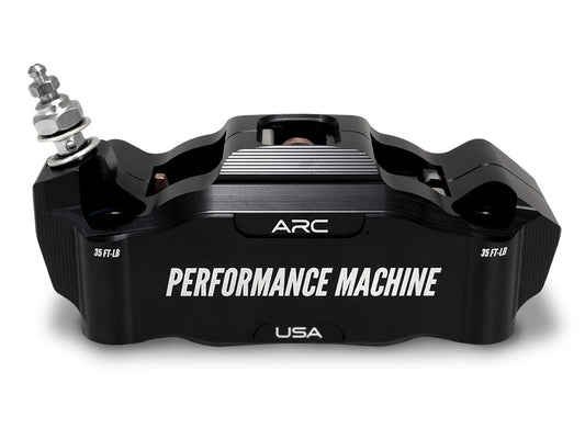Left Hand Front Race Series Radial 4 Piston Caliper - Black