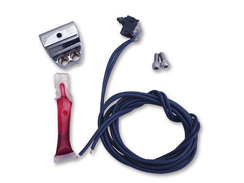 Brake Light Switch - Chrome. Fits 9/16in. & 11/16in. Hand Control Master Cylinders.