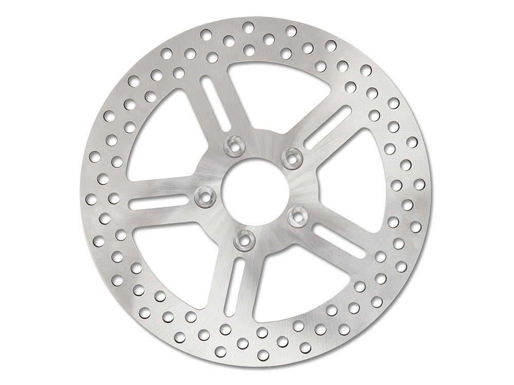 11.5in. Rear Classic 5 Spoke Stainless Steel Disc Rotor. Fits Big Twin 2000up & Sportster 2000-2010.
