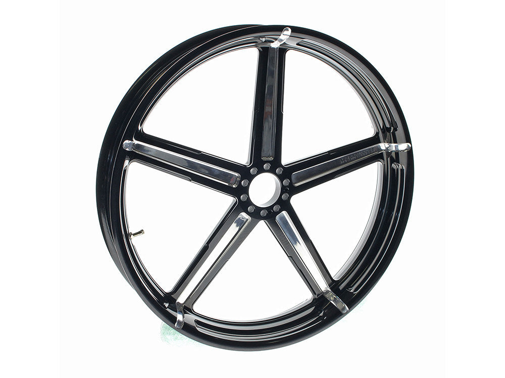 21in. x 3.50in. wide Formula Wheel - Black Contrast Cut Platinum