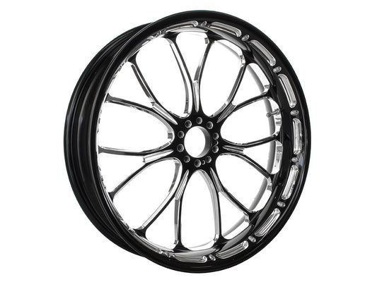 23in. x 3.50in. wide Heathen Wheel - Black Contrast Cut Platinum.