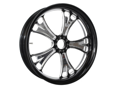 18in. x 4.25in. wide Gasser Wheel - Black Contrast Cut Platinum.