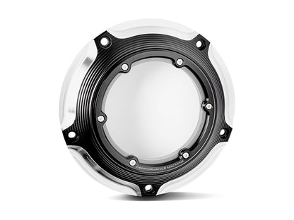 Vision Derby Cover - Black Contrast Cut. Fits Touring 2016up