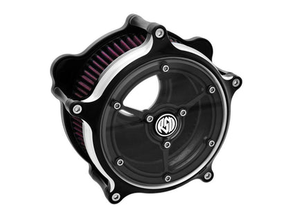 Clarity Air Cleaner Kit - Black Contrast Cut. Fits Touring 2017-2024 & Softail 2018-2024