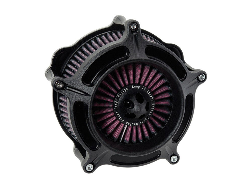 Turbine Air Cleaner Kit - Black Ops. Fits Touring 2017-2024 & Softail 2018-2024