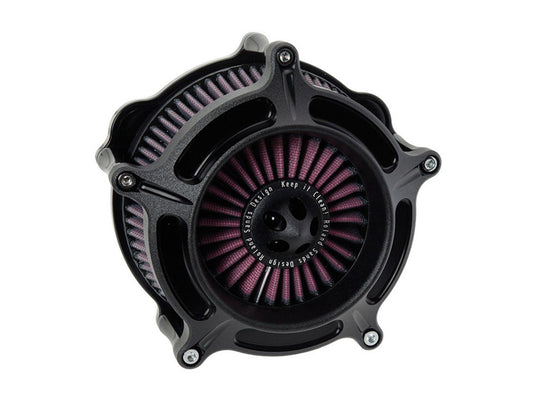 Turbine Air Cleaner Kit - Black Ops. Fits Touring 2017-2024 & Softail 2018-2024