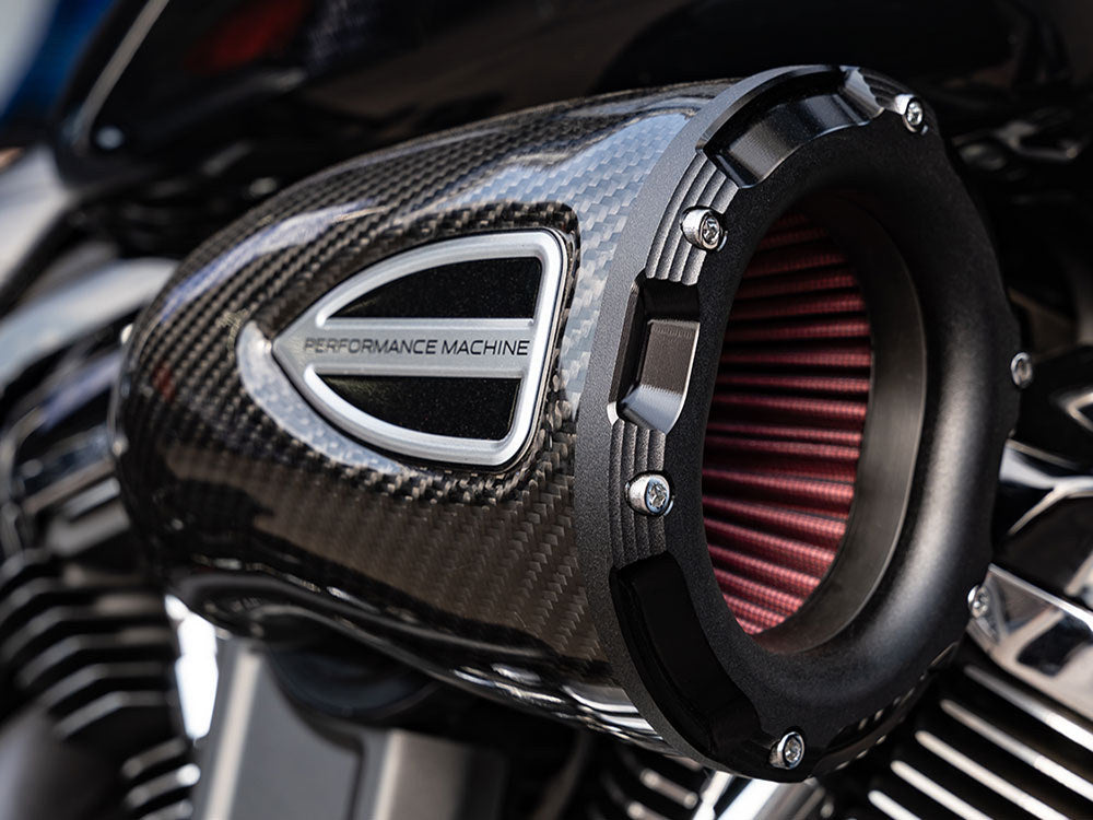 C4 Series Air Cleaner Kit - Carbon Fiber. Fits Touring 2017-2024 & Softail 2018-2024