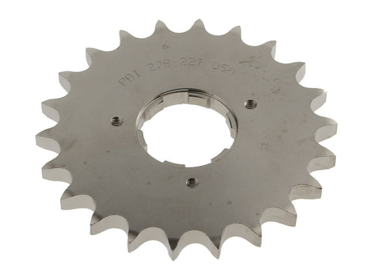 22 Tooth Transmission Sprocket. Fits 4spd Big Twin 1980-1985.