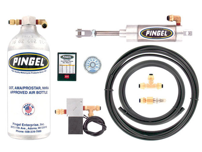 Universal Premium Electric Over Air Shift Kit Including Adjustable Electronic Kill Module and DOT Air Bottle