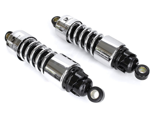 412 Series, 11.5in. Standard Spring Rate Rear Shock Absorbers - Chrome. Fits Touring 2006up.