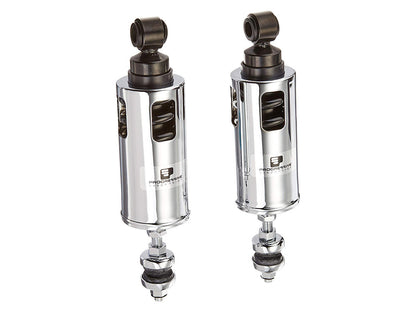 422 Series, Heavy Duty Spring Rate Rear Shock Absorbers - Chrome. Fits Softail 2000-2017.