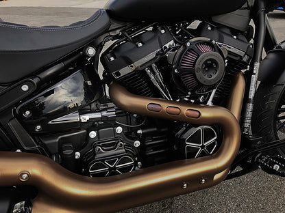 465 Series, 13.5in. Standard Spring Rate Rear Shock Absorber with Remote Adjustable Preload - Black. Fits Softail 2018up.