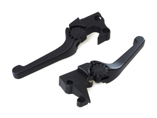 Adjustable Anthem Levers - Black. Fits Sportster 2004-2013.