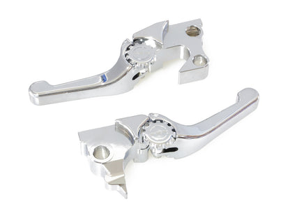 Adjustable Shorty Anthem Levers - Chrome. Fits Sportster 2014-2021.