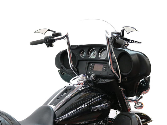 14in. x 1-1/4in. Bagger Monkey Handlebar - Chrome. Fits Ultra Models 1996-2024 and Street Glide 1996-2023