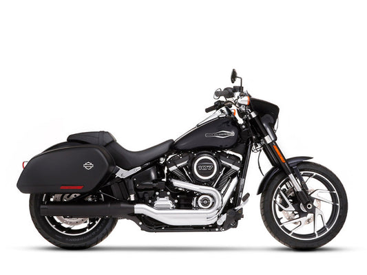 4in. Slip-On Muffler - Black with Black End Cap. Fits Sport Glide 2018-2024