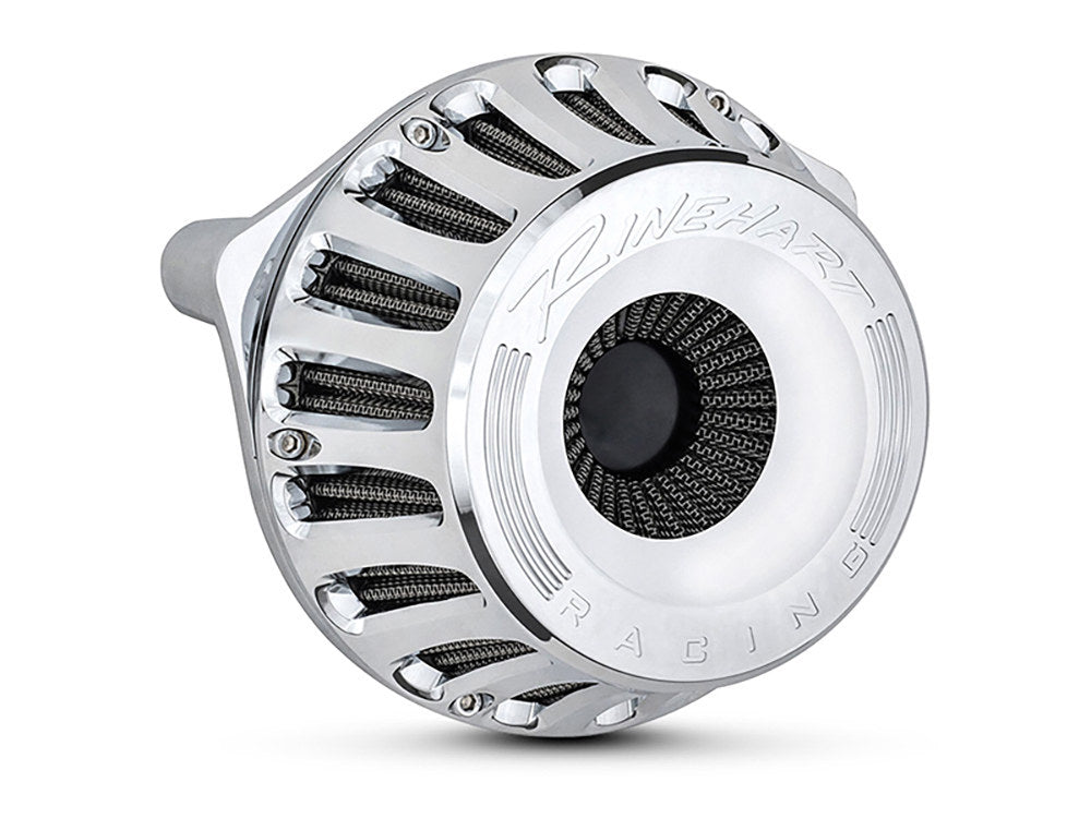 Moto Air Cleaner Kit - Chrome. Fits Big Twin 1993-2017 with CV Carb or Cable Operated Delphi EFI