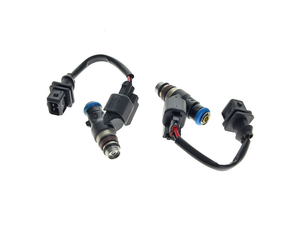 6.24g/s Fuel Injector Set. Fits Touring 2002-2005 & 2008-2016, Dyna 2004-2005, Softail 2001-2005 & 2016-2017, Sportster 2007-2017, V-Rod 2002-2017
