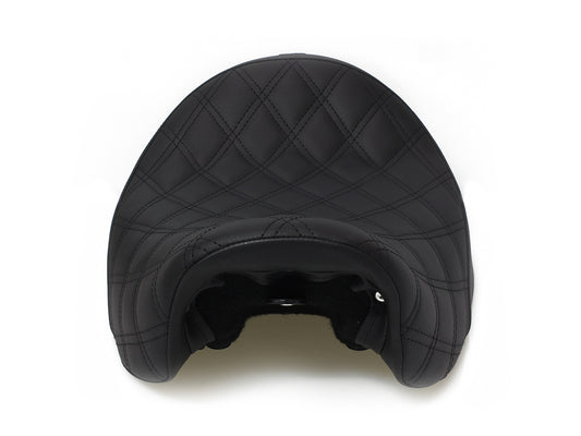 Renegade LS Solo Seat with Black Double Diamond Stitch. Fits Dyna 2006-2017.
