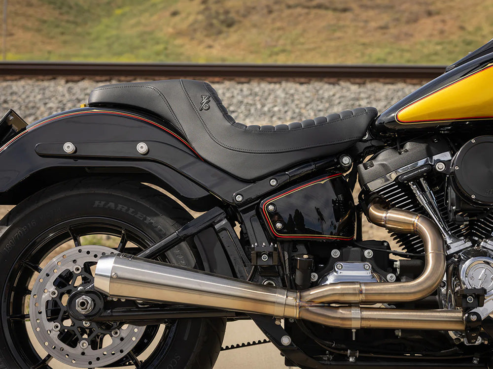 Thrashin X Saddlemen Step-Up Tuck & Roll Dual Seat. Fits Sport Glide & Low Rider 2018up, Low Rider S 2020up & Low Rider ST 2022up