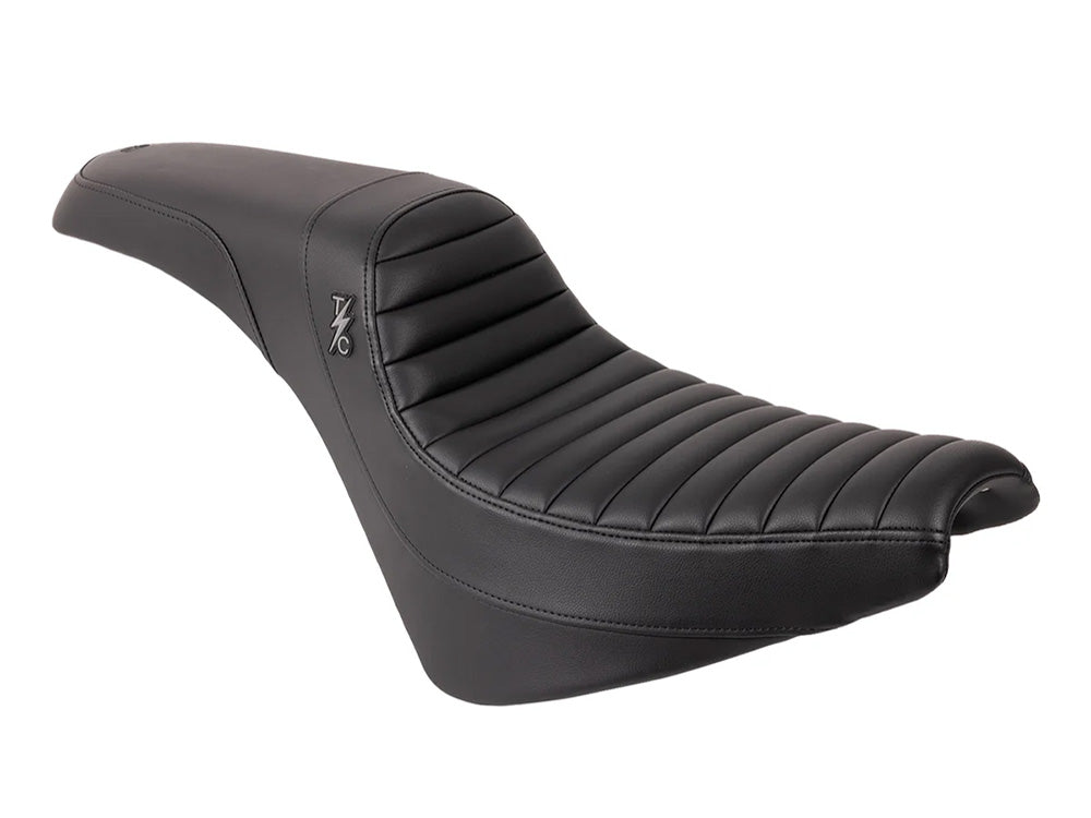 Thrashin X Saddlemen Step-Up Tuck & Roll Dual Seat. Fits Softail Street Bob 2018up & Standard 2020up