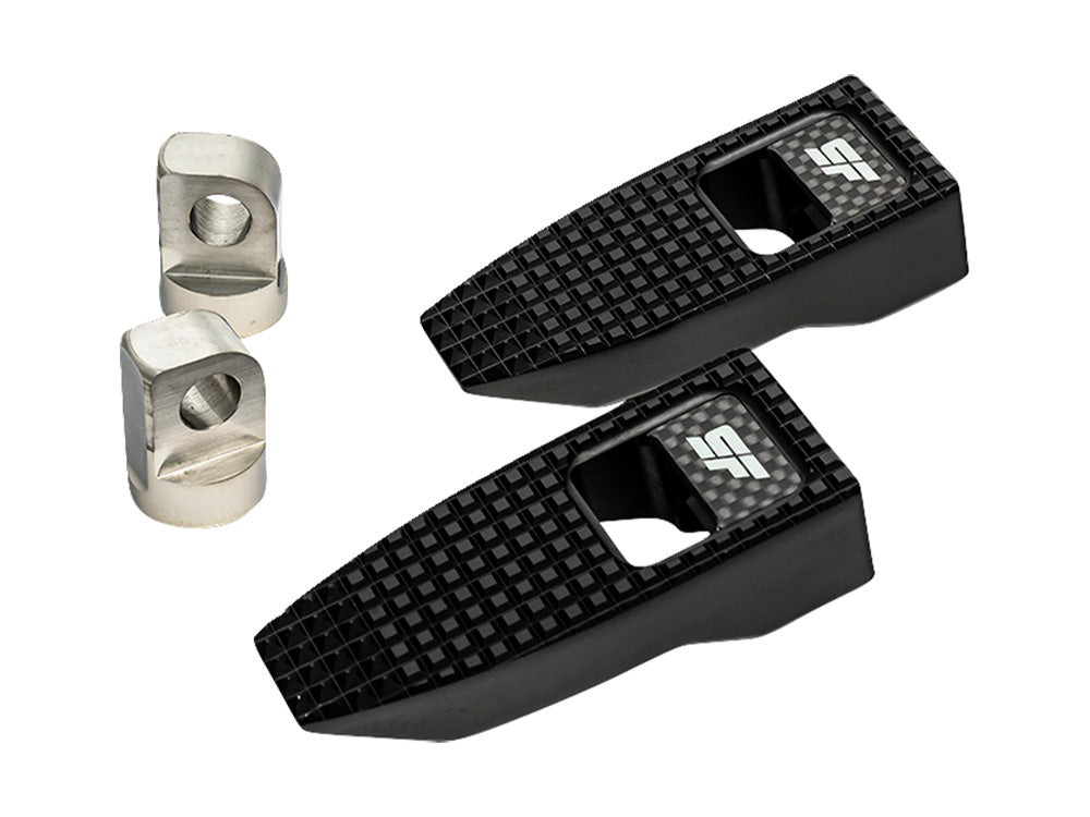 Slim Speed Footpegs with HD Male Mount - Black