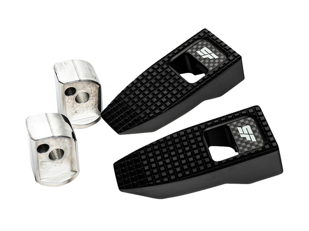 Slim Speed Footpegs - Black. Fits Softail 2018up Rear Passenger