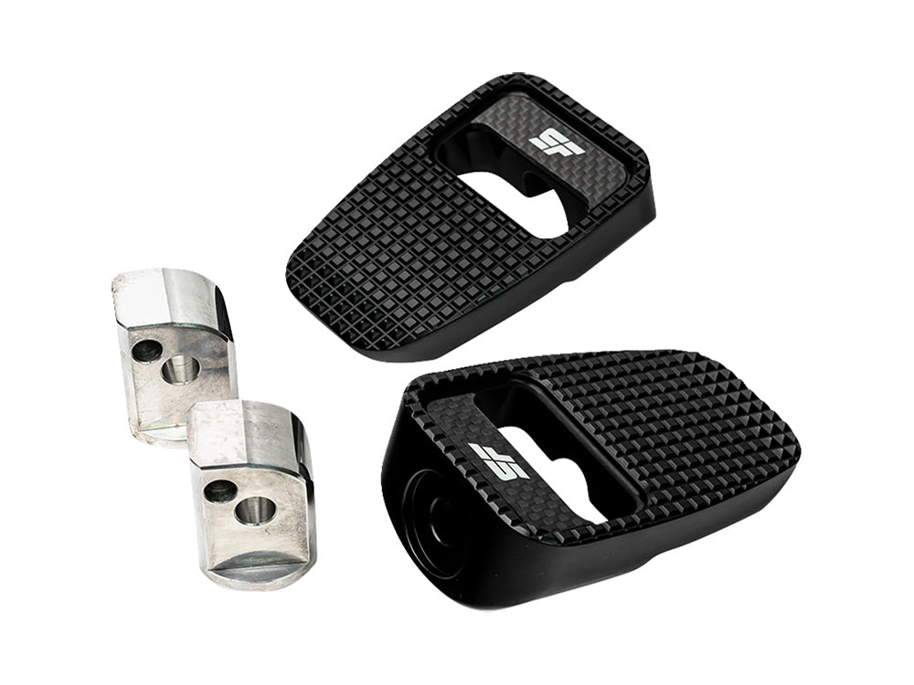 Fatty Footpegs - Black. Fits Softail 2018up Rear Passenger
