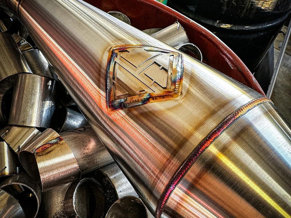 2-into-1 4.5in. Works Edition Big Bore Exhaust - Stainless Steel. Fits Softail 2018up Non-240 Rear Tyre Models.