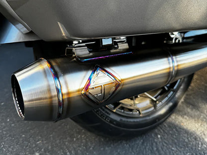 2-into-1 Turnpike Full Length Exhaust With ProFlo Headers - Stainless Steel. Fits Touring 2017up.