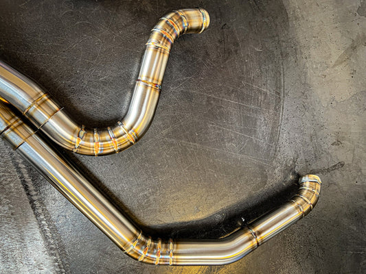 2-into-1 4.5in. Works Edition Big Bore Exhaust - Stainless Steel. Fits Dyna 2006-2017