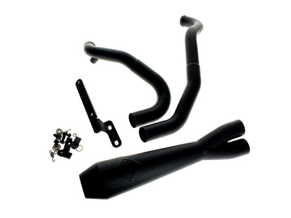 2-into-1 LaneSplitter Exhaust - Black. Fits Sportster 2014-2021
