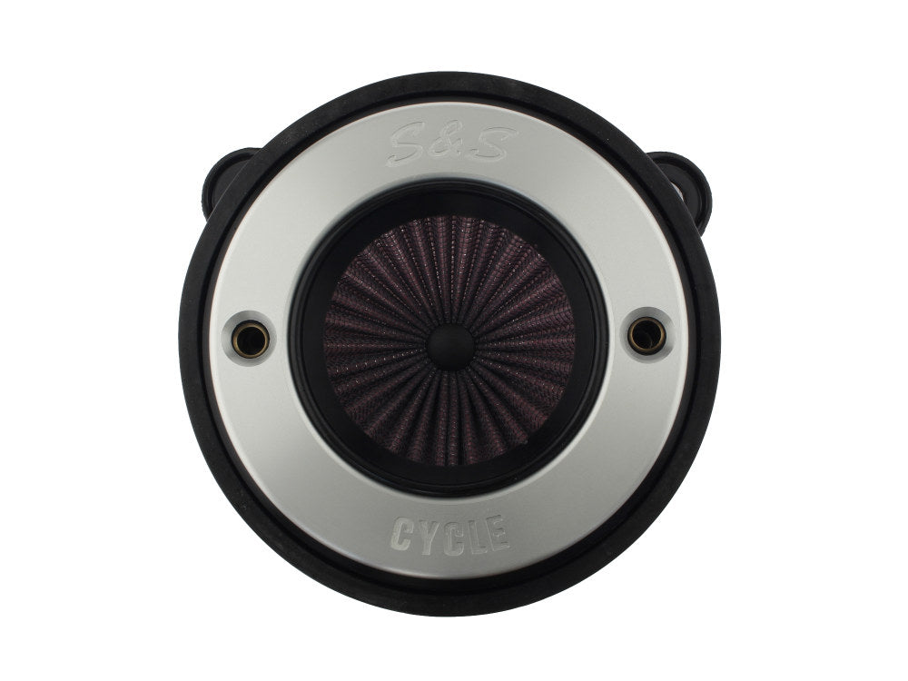 Air Stinger Stealth Air Cleaner Kit - Brushed S&S Ring. Fits Sportster 2007-2021.