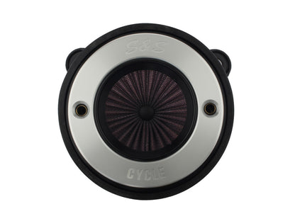 Air Stinger Stealth Air Cleaner Kit - Brushed S&S Ring. Fits Sportster 2007-2021.