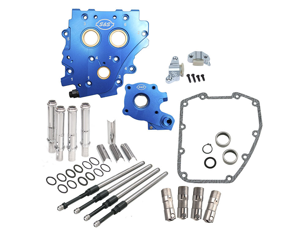 Cam Chest Kit with Chrome Pushrod Kit, No Cam - Suits Chain Drive Camshaft. Fits Twin Cam 2007-2017