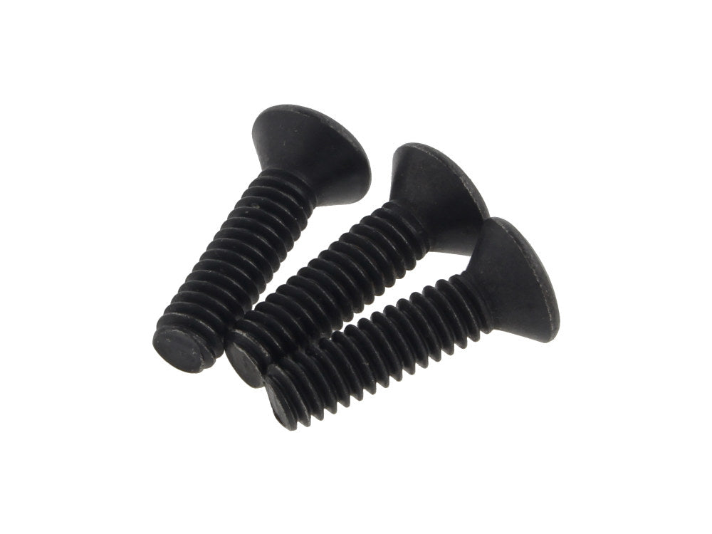 Teardrop Air Cleaner Cover Screws - Black. Pack of 3.