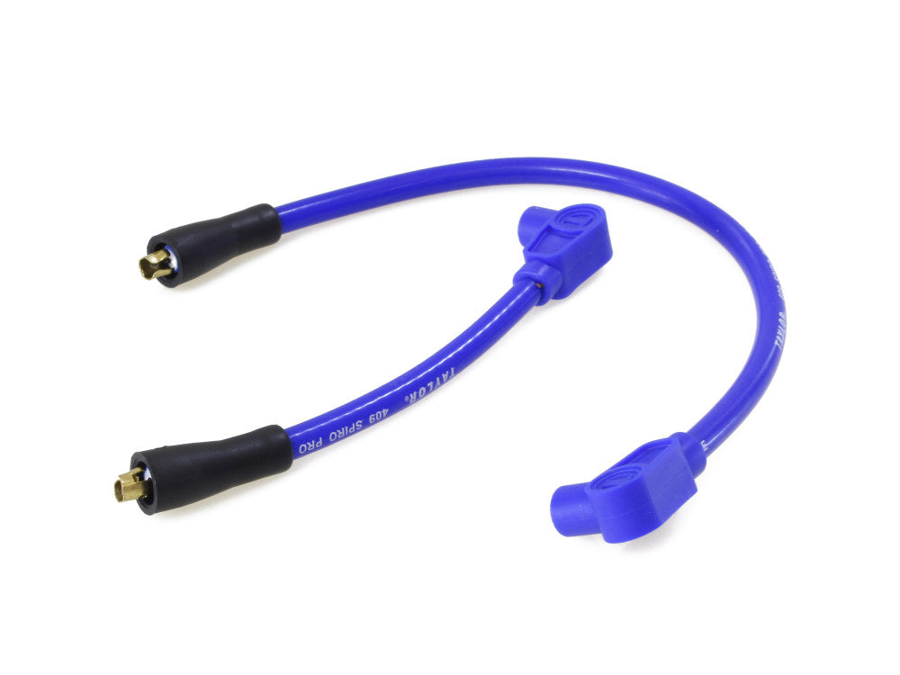 10.4mm Spark Plug Wire Set - Blue. Fits Softail 1984-1999, Dyna 1991-1998, FL 1965-1979, FX 1965-1985 and Sportster 1965-1985.