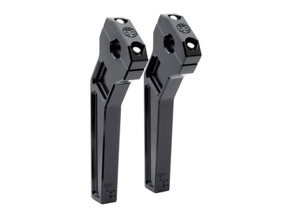8in. Pullback Two Piece Riser Kit - Black. Fits 1-1/8in. Handlebar.