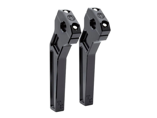 8in. Pullback Two Piece Riser Kit - Black. Fits 1-1/8in. Handlebar.