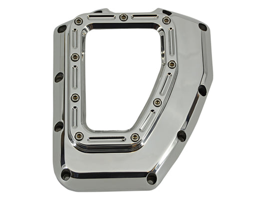 Assault Clear Cam Cover - Chrome. Fits Twin Cam 2001-2017.