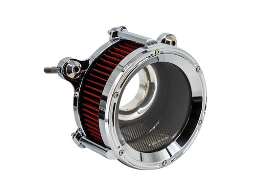 Assault Clear Air Cleaner Kit - Chrome. Fits CVO Touring 2023up, Street Glide & Road Glide 2024up, Touring 2025up & Softail 2025up