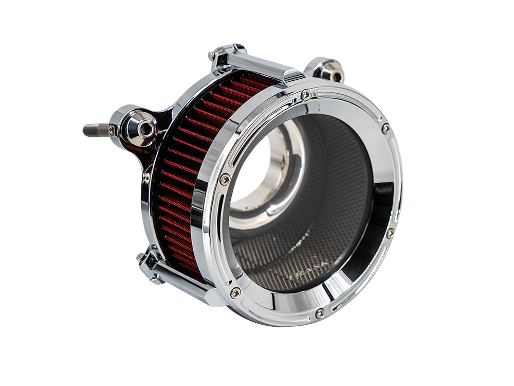 Assault Charge High-Flow 68mm Air Cleaner Kit - Chrome. Fits CVO Touring 2023up, Street Glide & Road Glide 2024up, Touring 2025up & Softail 2025up When Running The Screamin' Eagle 68mm Throttle Body