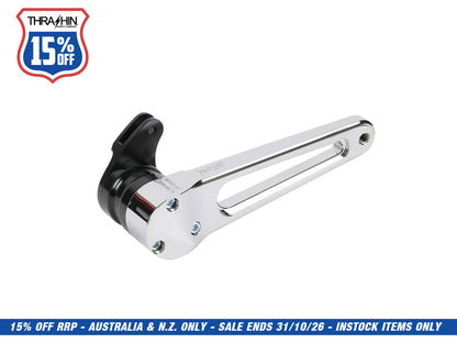 Adjustable Bagger Brake Arm - Chrome. Stock Length. Fits Touring 2014up.