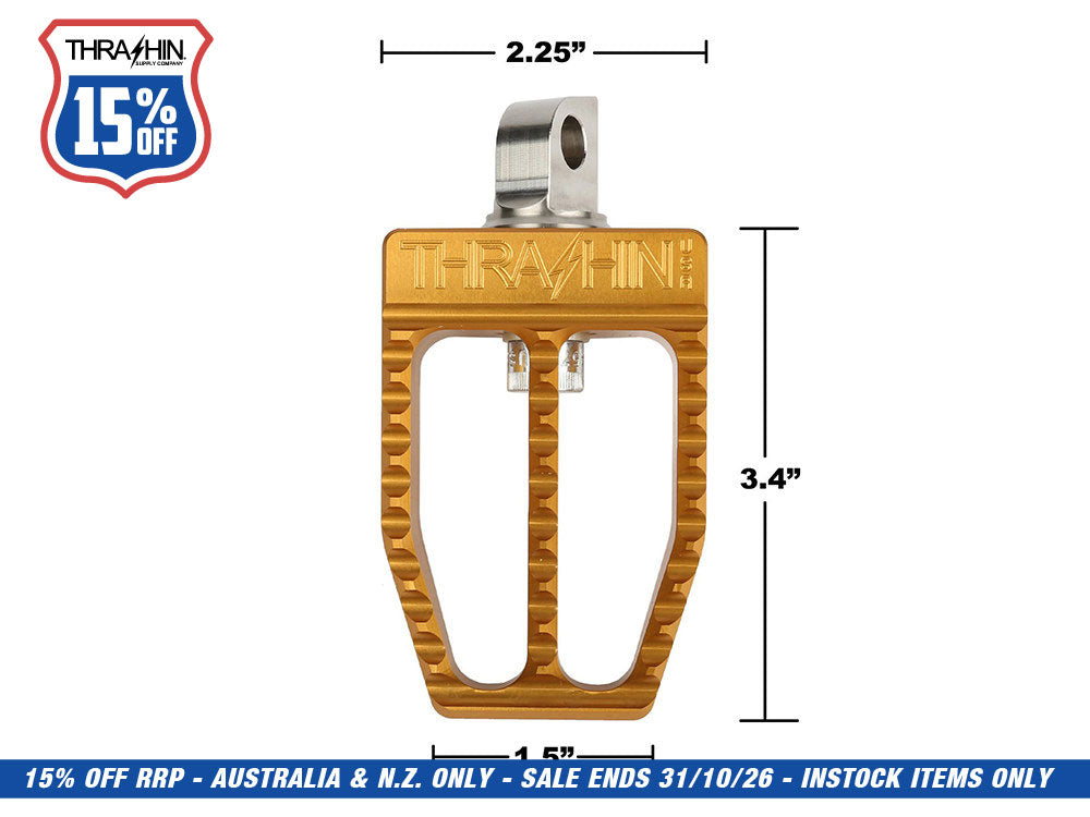 Militant Footpegs with HD Male Mount - Black.