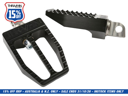 Militant Footpegs with HD Male Mount - Black.