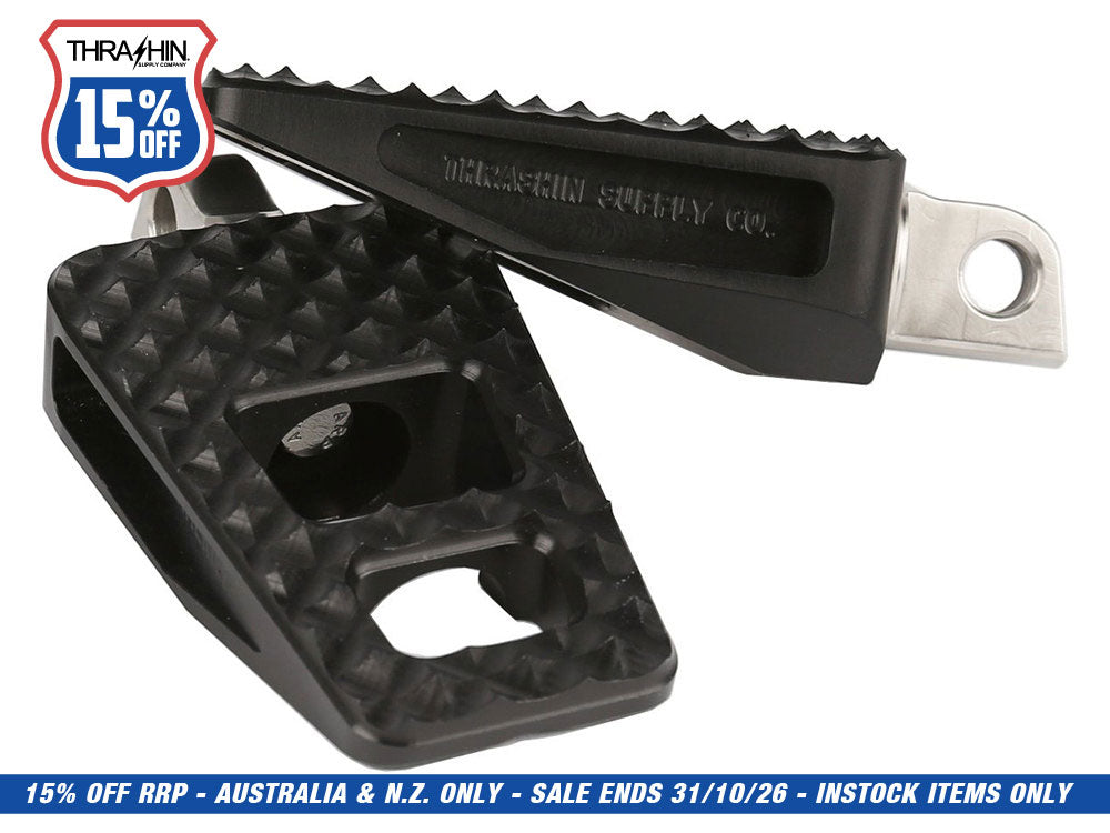 P-54 Footpegs with HD Male Mount - Black.